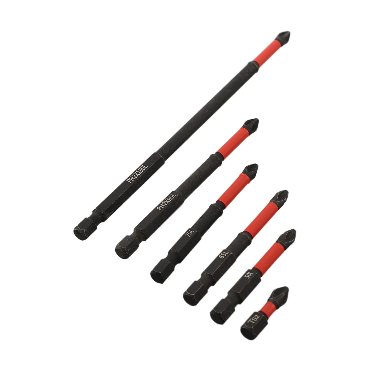 2/6Pcs 25-150Mm Non-Slip Screwdriver Bits Ph2 Magnetic Batch Cross Screw Electric Tips Head Cross Screwdriver Drill Bit Tool Set 2Pcs 25Mm Smile Home 6Pcs