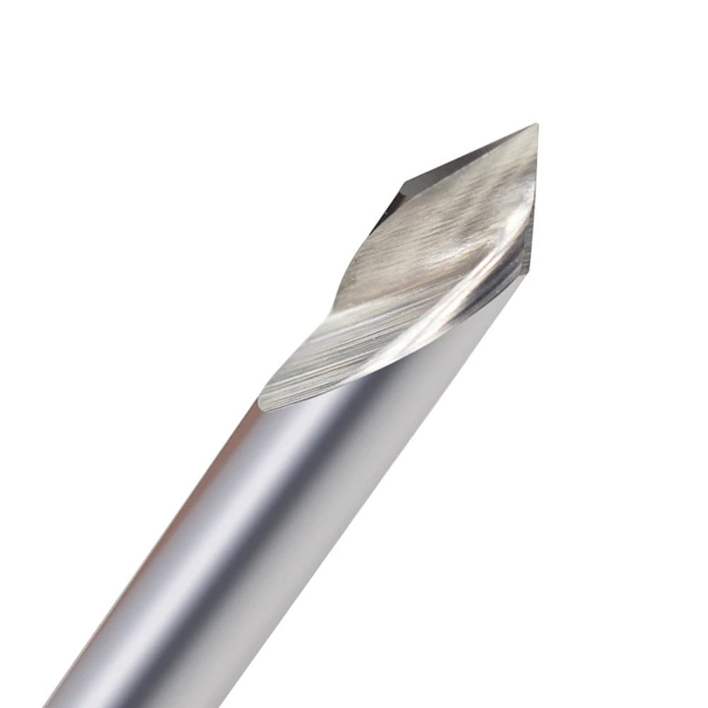 Engraving Bit 3.175Mm Shank V Shape Carving Bits 20-60 Degrees Carbide Cnc Router Bit Tipped 0.1Mm 0.2Mm 0.3Mm Milling Cutter 30Dx0.3 Smile Home 20Dx0.1