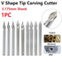 Engraving Bit 3.175Mm Shank V Shape Carving Bits 20-60 Degrees Carbide Cnc Router Bit Tipped 0.1Mm 0.2Mm 0.3Mm Milling Cutter 30Dx0.3 Smile Home 30Dx0.3