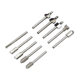 10Pcs Hss Router Bits Wood Cutter Milling Fits Dremel-Rotary Tool Set 1/8" 3Mm Shank Carpentry Router Bits For Rotary Tools Diy A Smile Home