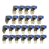 Pneumatic Elbow Quick Connector Air Fittings Thread Elbow Adapter Pl4-16 Pl6-01 Smile Home Pl10-03