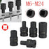 Tap Socket Double Square Head 1/2Inch Driver For Pneumatic Wrench Tool Accessories And Parts Replacement M6-M24 M24 Smile Home M18