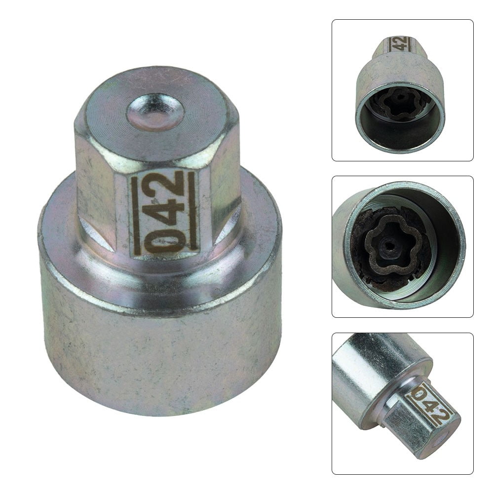 LLDI For BMW Wheel Lock Anti-Theft Lug Nut Removal Key Socket #42 for 1 3 4 5 6 7 Series F12 F20 F30 F32 F10 F01