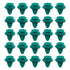 25Pcs Auto Fastener Car Clips Green Buckle Mixed Body Push Retainer Pin Rivet Bumper Door Trim Panel Retainer Fastener Kit