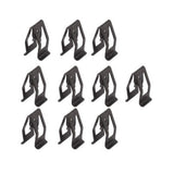 10Pcs Fastener Clip Portable Metal Car Interior Accessories Car Buckle Multifunctional Black Car Supplies Metal Retainer