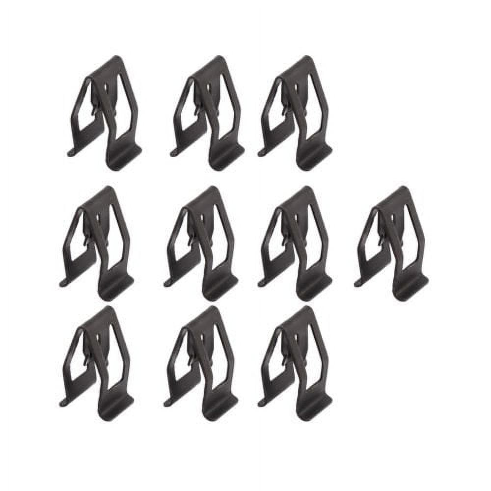 10Pcs Fastener Clip Portable Metal Car Interior Accessories Car Buckle Multifunctional Black Car Supplies Metal Retainer