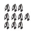 10Pcs Fastener Clip Portable Metal Car Interior Accessories Car Buckle Multifunctional Black Car Supplies Metal Retainer