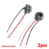 LLDI 2x Car 1157 Bulb Socket BAY15D Lamps Holder 12V Adapter Base Connector Car Light Base LED Light Bulb Socket Wiring Connector