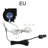 Replacement Fan Blower 12V 0.5A with 3 LED Light String for Inflatable Decor Garden Yard Indoor Outdoor EU