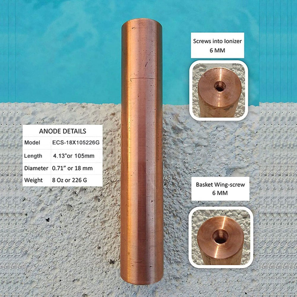 Arkzeo Solar Copper Anode For Swimming Pool Ionizer Purifier Cleaner 230G 160G 474G Filter Spring Pool Clarifier Replacement Parts 160G 230G
