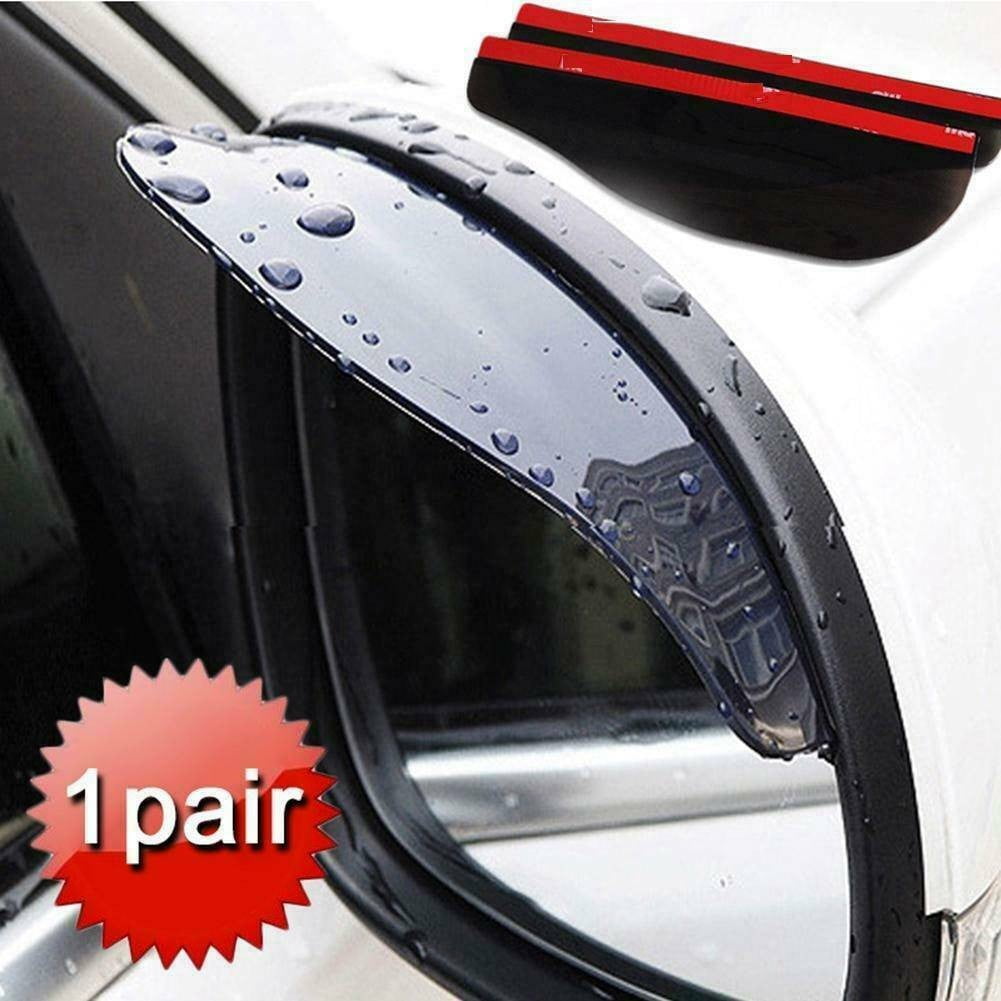 Rain Board Side Rear Mirror Visor Rear View Black Transparent Car Eyebrow Guard Replacement Rubber Accessories