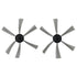Compatible Side Brushes for Robot Vacuum Cleaners, Brushes for Mini and Smart Models, Round Shape 2pcs