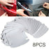 8pcs Invisible Clear Car Door Handle Paint Scratch Protector Guard Film Sheet