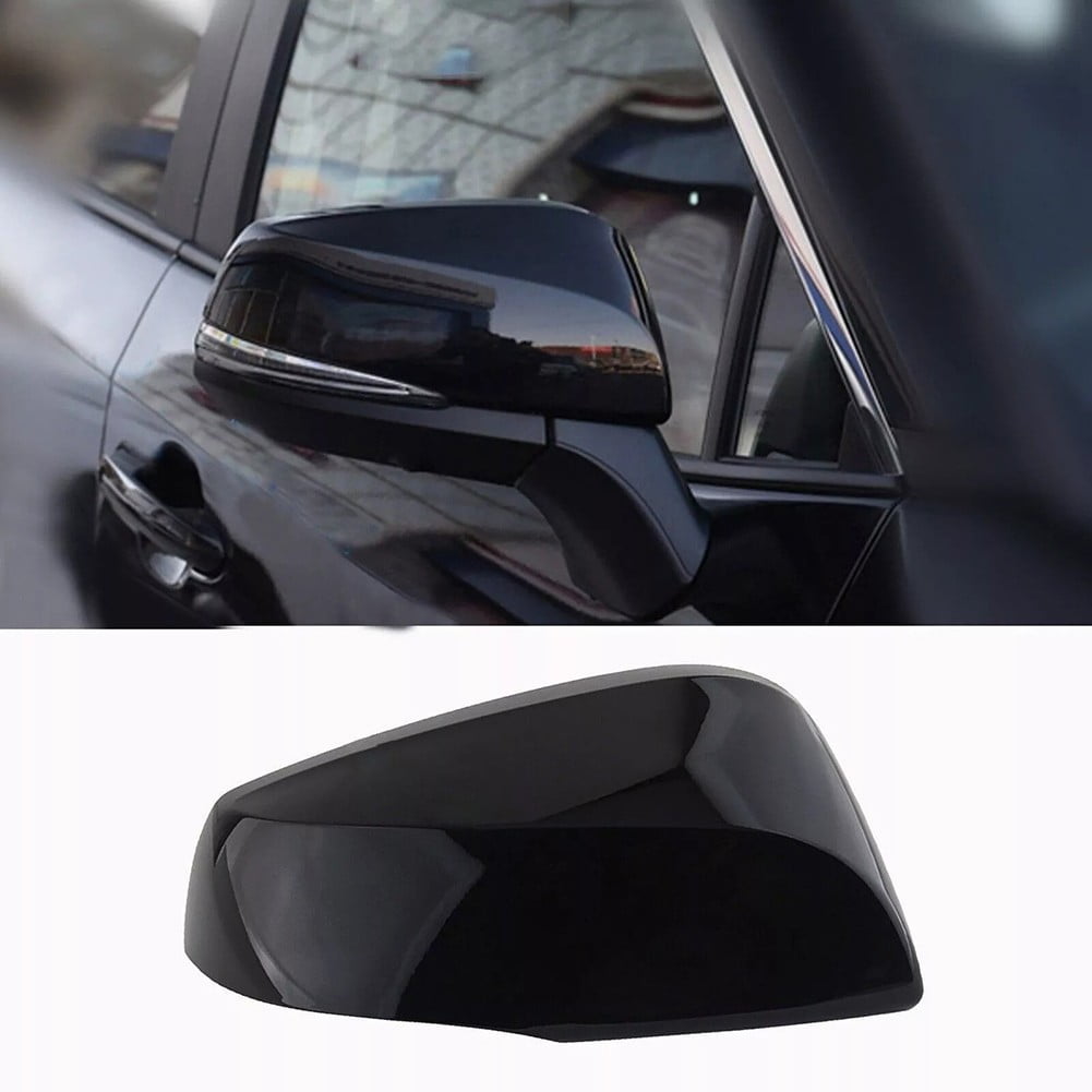 1pcs Passenger / Driver Side Rearview Mirror Cover Cap For Toyota for RAV4 20-23 Black-R