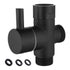 Arkzeo Three-Way One-In-Two-Out Shower Faucet Manifold All-Copper Shower Nozzle Converter Shower Valve Black Valve