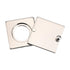 Square Peephole Cover Door Viewer Peephole Security Cap Kit Tape Install Brushed Smile Home Brushed