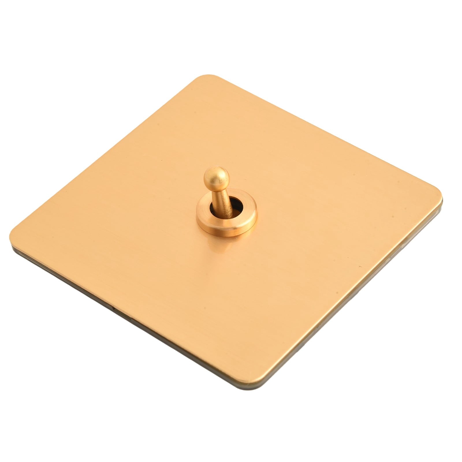 Toggle Light Rocker Switch 1/2 Way Retro Brass Plate Lever 86 Type Toggle Switch 1 Gang Smile Home 1 Gang