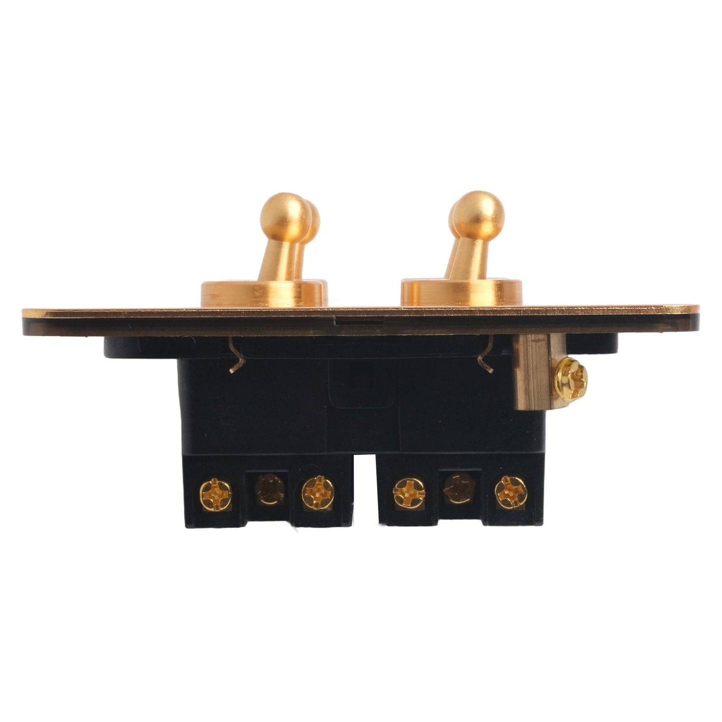 Toggle Light Rocker Switch 1/2 Way Retro Brass Plate Lever 86 Type Toggle Switch 1 Gang Smile Home 4 Gang