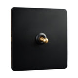 86 Type Stainless Steel Panel Wall Toggle Light Switch Brass Rod 1Way 2Way 2 Gang Smile Home 1 Gang