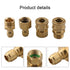 4pcs 3/8" 1/4" Quick Connect Adapter M22-15/14mm For Pressure Washer Hose M22-14Mm 3/8" Smile Home M22-15Mm 3/8"