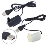Small Water Pump Silent Submersible USB 5V 1m Cable Garden Outdoor Fountain Tool Black Smile Home White