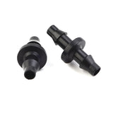 New 100Pc 1/4 Barbed Connector Double Way For 4/7Mm Garden Drip Irrigation Hose Smile Home