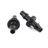 New 100Pc 1/4 Barbed Connector Double Way For 4/7Mm Garden Drip Irrigation Hose Smile Home