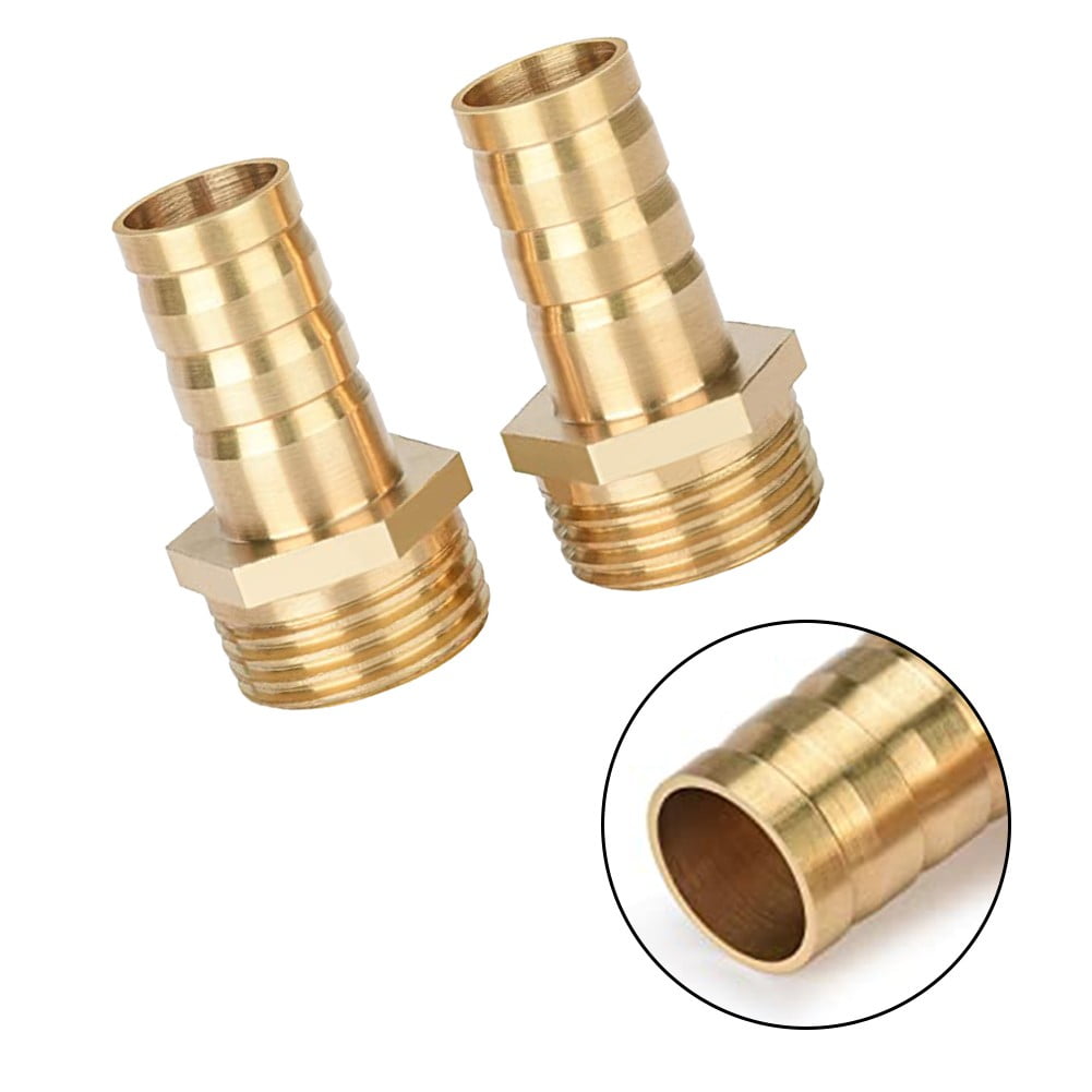 Brass Hose Connector Adapter Screw Connection 1/2" Nozzle (6mm-16mm) 2 pcs 10Mm 1/2\'\' Smile Home