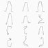 6pcs/9pcs/12pcs H1 H3 H4 H7 Assorted Headlight Bulb Retaining Clip Holder Set 12pcs
