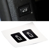 Button Tailgate Cover Sticker for BMW 3 5 7 Series F20 F30 F35 F10 Black Vinyl Overlay Enhanced Light Reflection