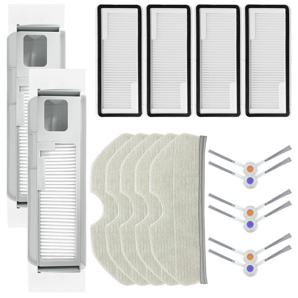 Narwal Vacuum Replacement Parts Kit - Filters Mop Cloths Dust Bags & Side Brushes For Freo X Ultra Freo X Plus & K1 Models