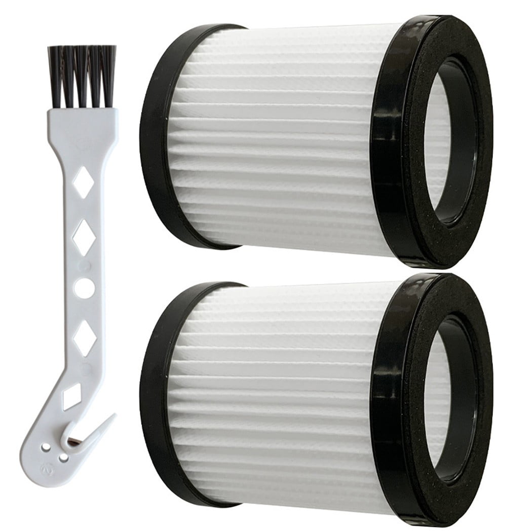 Xl-618A Cordless Vacuum Cleaner Replacement Filter Kit - 4 In 1 Handheld Vacuum Parts With 10Kpa Suction Power - 2 Filters & Cleaning Brush - White & Black
