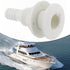 2 Pack White Abs Thru Hull Skin Fitting For Bilge Pump Hose 19Mm 3/4" Marine Boat Drain Outlet Connector