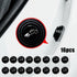 16Pcs Black Silicone Car Door Shock Absorbing Pads Anti-Bump Silent Gasket Protectors For Vehicle Exterior Door Edge Protection Accessories