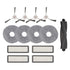 Robotic Vacuum Cleaner Parts Kit For L10 & L10S Pro - Main Brush 4 Side Brushes 4 Filters & 4 Mop Cloths Replacement Accessories