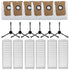 Cecotec Conga 13090 Spin Revol Home Vacuum Filter Dust Bag Side Brush Replacement Kit With 6 Filters 6 Bags 6 Brushes For Efficient Cleaning