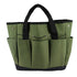 Garden Tool Bag With 9 Pockets Sturdy Oxford Cloth Gardening Tote Organizer For Home Yard Lawn 34W X 17D X 30H Cm Army Green Black Gray Green