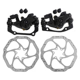 BAMILL 51mm Brake Caliper 160MM Brake System Easy Installation Excellent Heat Dissipation Lightweight Design For Folding Bikes black front+rear+2xdisc black