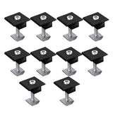 Solar Panel Adjustable Bracket Clamp Wide Photovoltaic Support Fixing PV End Clamps Mounting 30mm/35mm 10X 35mm Medium clamp