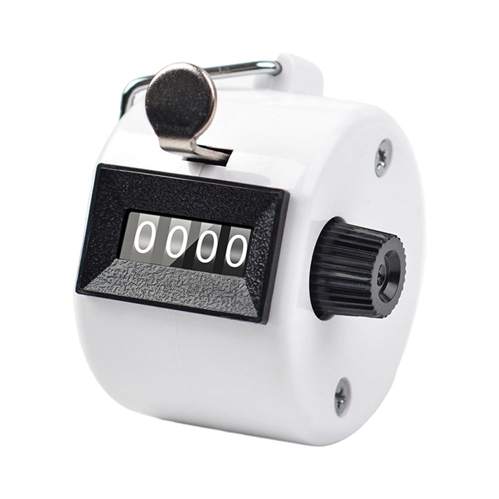 Ergonomic Hand Counter Device for Accurate Counting in Events and Stores white