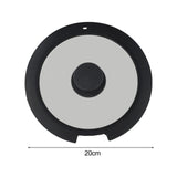 Sleek Black White Silicone Lids Available in Size Range of 18cm to 26cm B 20CM A 20CM