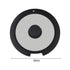 Sleek Black White Silicone Lids Available in Size Range of 18cm to 26cm B 20CM A 20CM