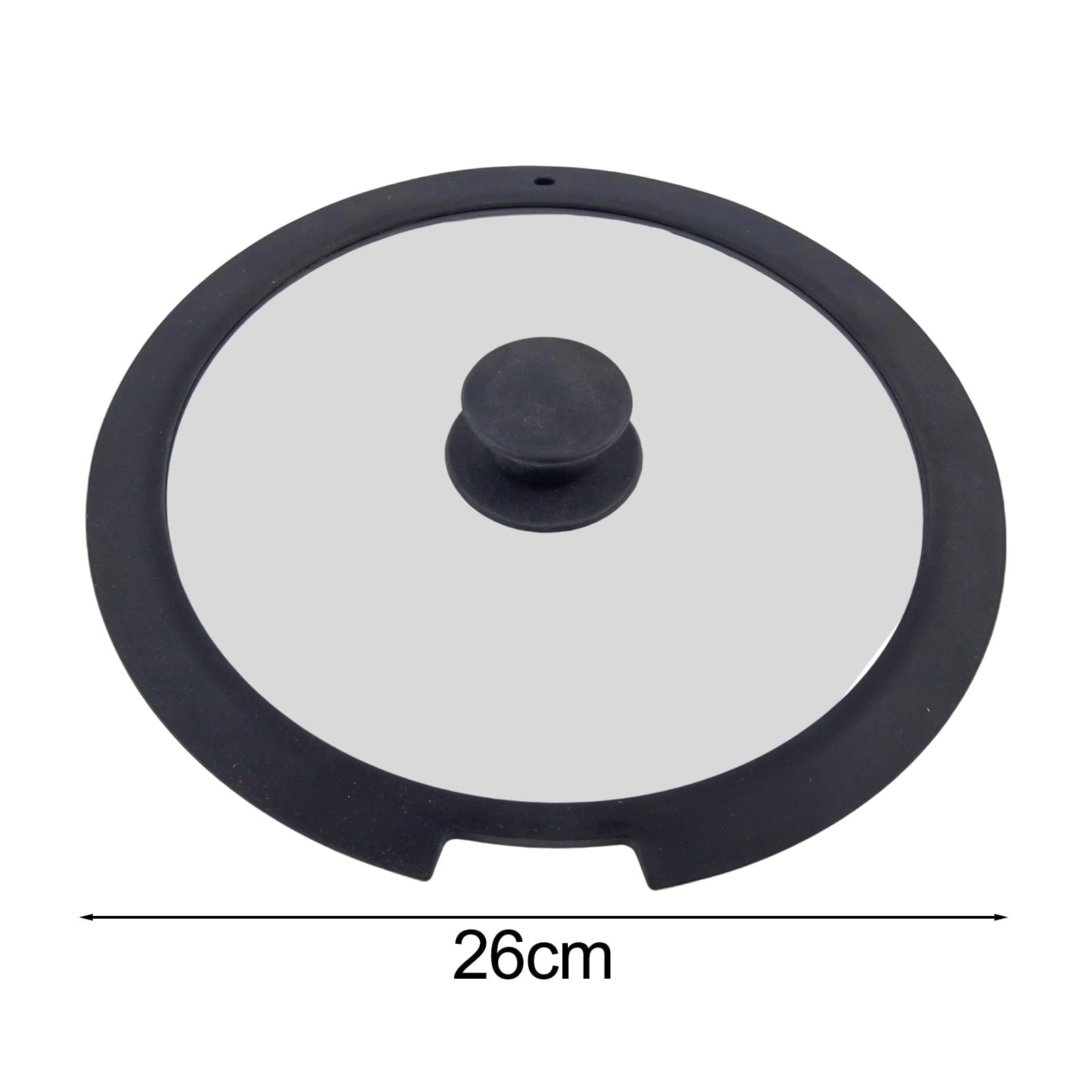 Sleek Black White Silicone Lids Available in Size Range of 18cm to 26cm B 20CM A 26CM