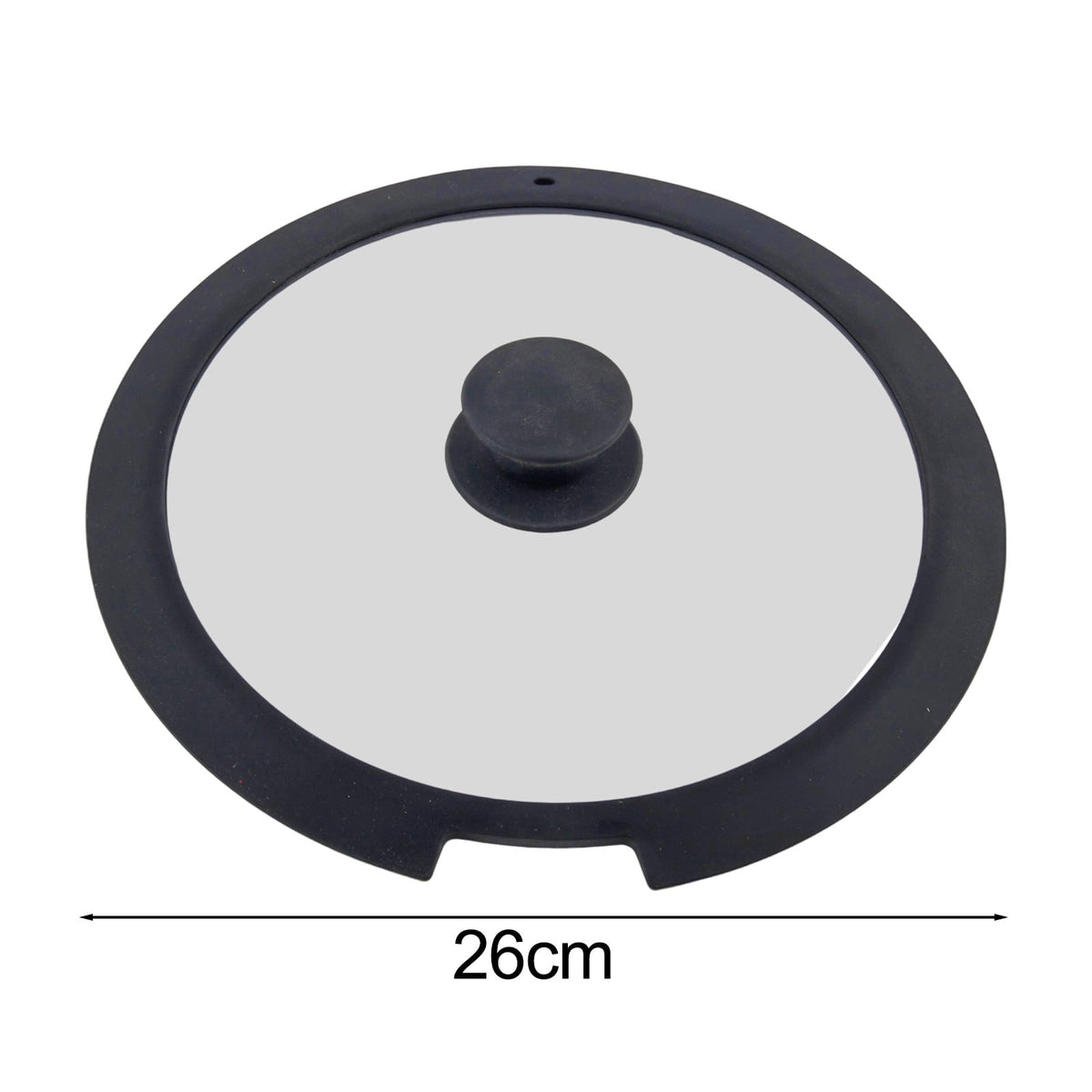 Sleek Black White Silicone Lids Available in Size Range of 18cm to 26cm B 20CM A 26CM