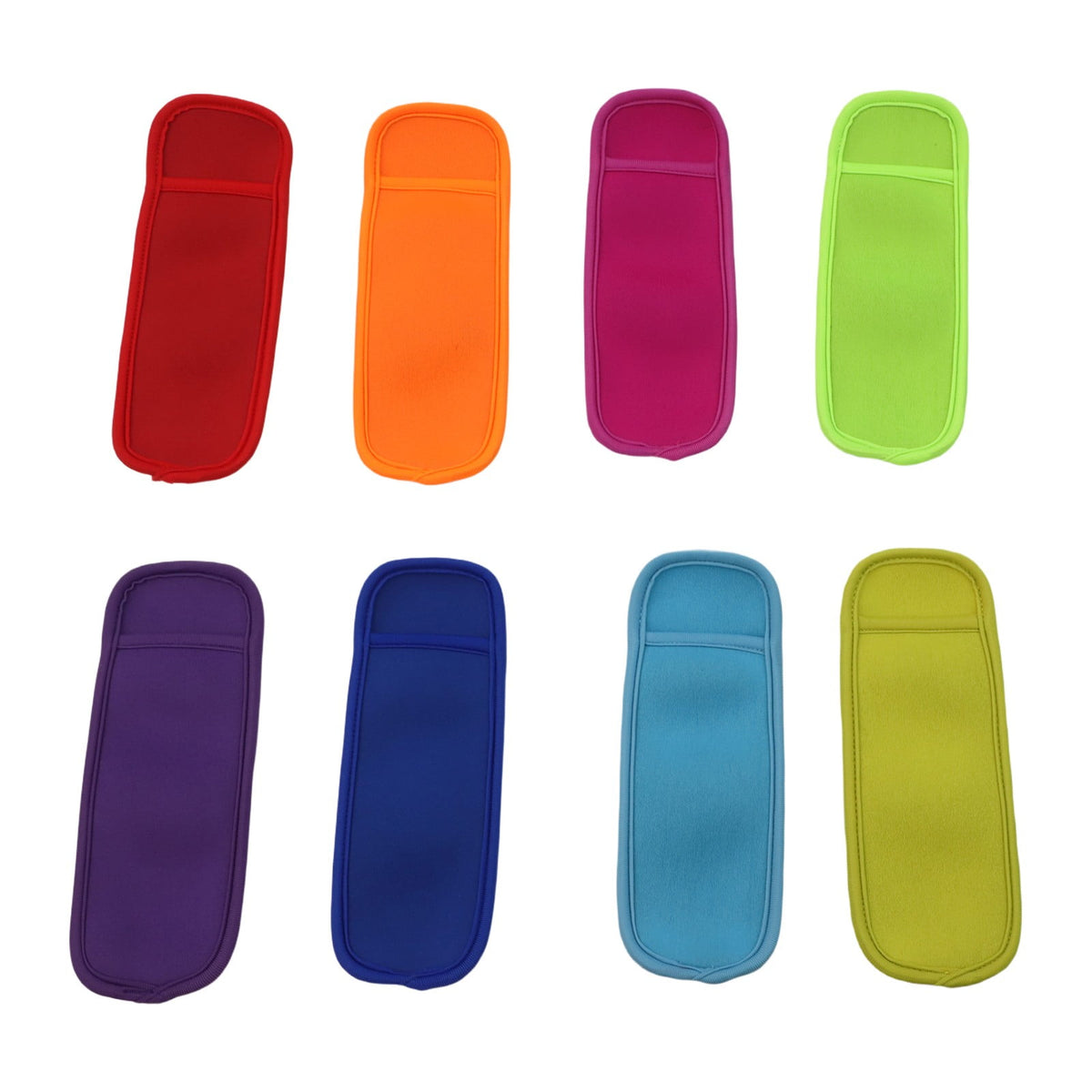 8 Pack Reusable Popsicle Ice Sleeves: Keep Kids' Hands Warm & Clean!