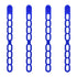 4 Pcs Silicone Latch Strap Tie for Slow Cooker Lid Lunch Box Bundling Organizing Black Blue