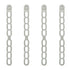 4 Pcs Silicone Latch Strap Tie for Slow Cooker Lid Lunch Box Bundling Organizing Black Gray