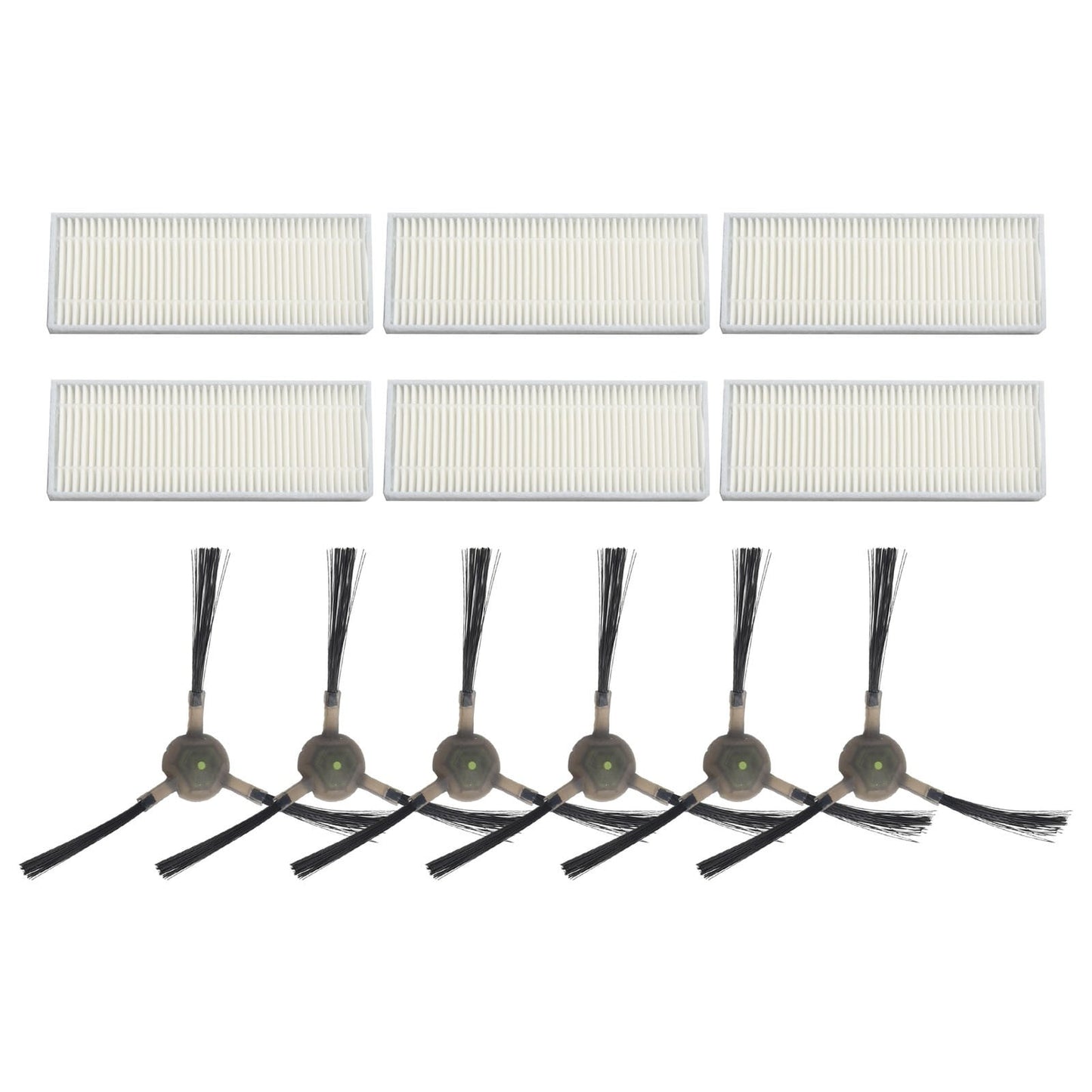 Upgrade Your Cleaning Experience with Replacement Filters and Side Brushes for EICOBOT R20 Robot Vacuum Cleaner