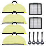 Side Brush Filters Cleaning Mop Pads For Shark RV2001WD AV2001WD Robot Vacuum