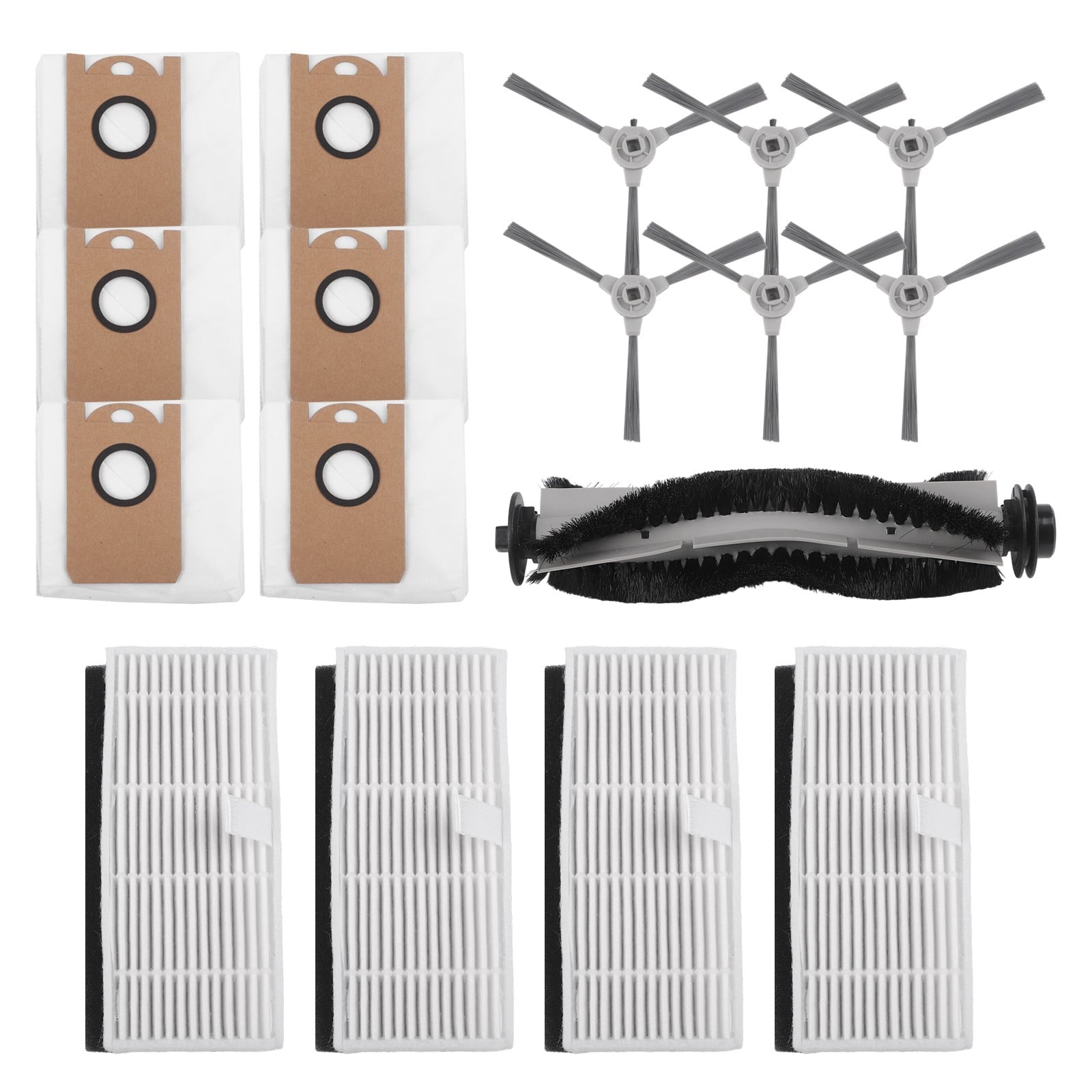 Replacement for iHome for Nova S1 Pro iHRVS1PRO-3BLK Main Brush Side Brush Kit